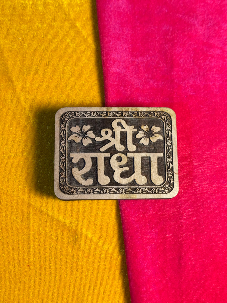 Shri Radha Wooden Naam Seva