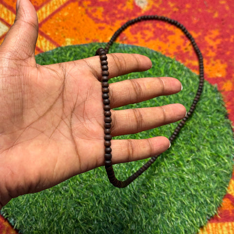 2 Round Dark Brown Original Tulsi Mala