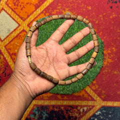 1 Round Brown Original Tulsi Mala(Thick Size)