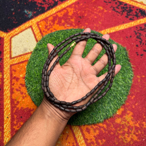 3 Round Dark Brown Original Tulsi Mala