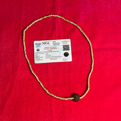 5 Mukhi Rudraksh Tulsi Mala-100% Original/Lab Certified