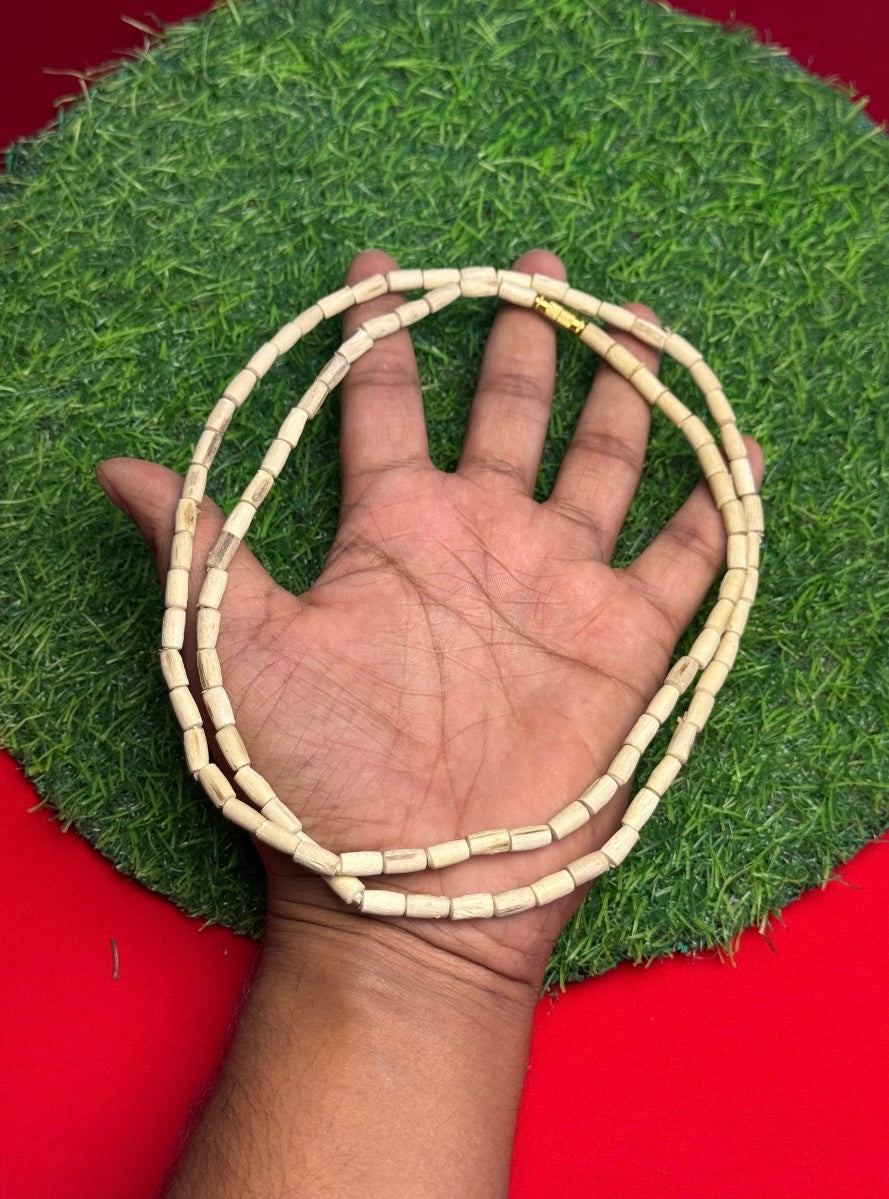 3 Round Original Tulsi Mala(Long Beads/4MM)