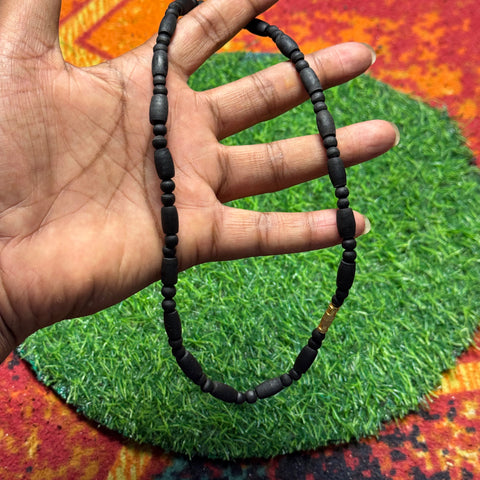 1 Round Original Black Tulsi Mala