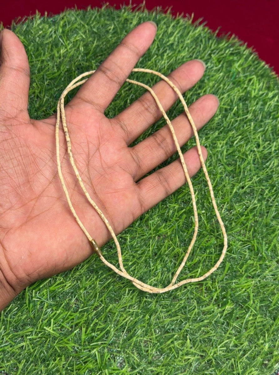 2 Round Barik Tulsi Kanthi Mala